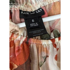 Kate and Lily Floral Chiffon Off-Shoulder Mini Dress