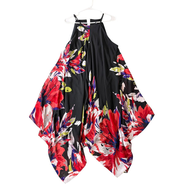 INC International Concepts Floral Print Asymmetric Maxi Dress