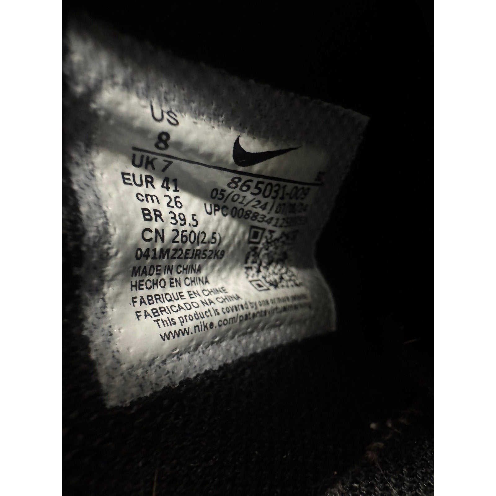 Nike Sneakers Size 8 US