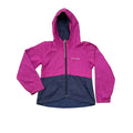 Columbia Colorblock Hooded Rain Jacket Fleece Lining XS