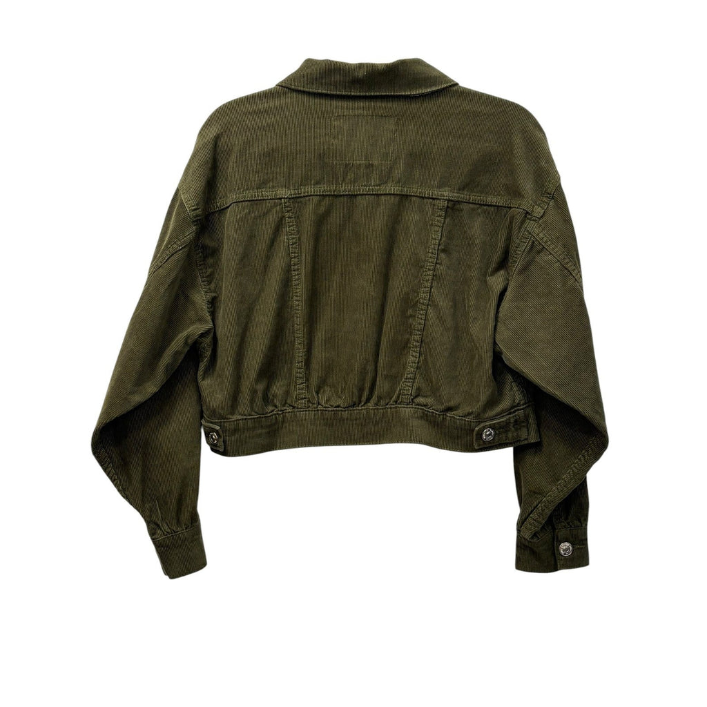 Juicy Couture Cropped Corduroy Jacket Olive Green