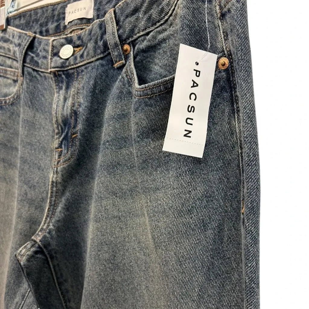 PacSun Jade Low Rise Bootcut Jeans Medium Blue