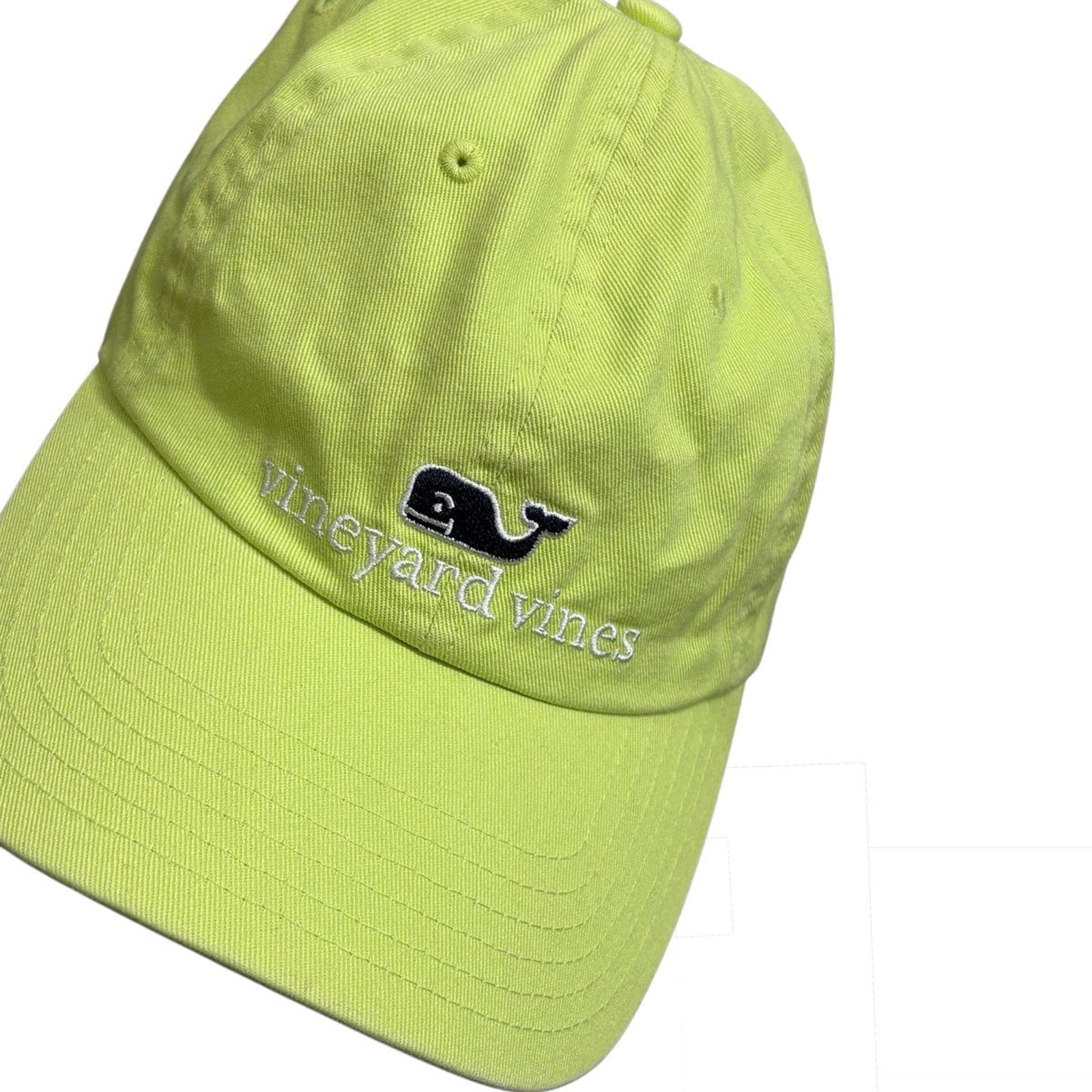 Vineyard Vines Lime Green Logo Baseball Cap One Size