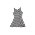 Calvin Klein Black & White Stripe Sleeveless Skater Dress