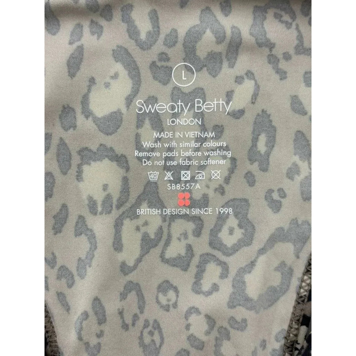 Sweaty Betty Leopard Print Sports Bra Racerback