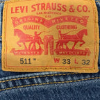 Levi's 511 Slim Fit Dark Wash Jeans Size 33x32
