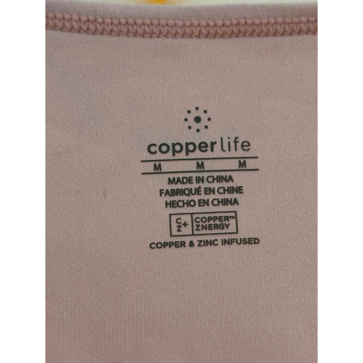 Copper Life Performance Tank Top Light Pink M