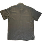 Linea Uomo Set of Short Sleeve Linen Blend Button-Up Shirt and Pants