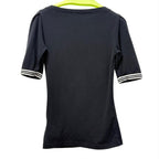 Ralph Lauren Boat Neck Puff Sleeve Top Black XS