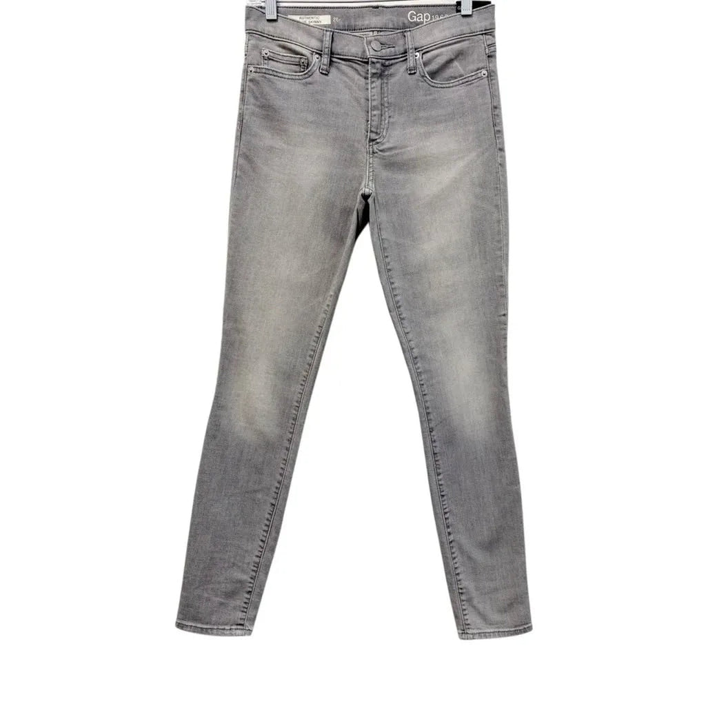 Gap 1969 Authentic True Skinny Mid Rise Stretch Jeans