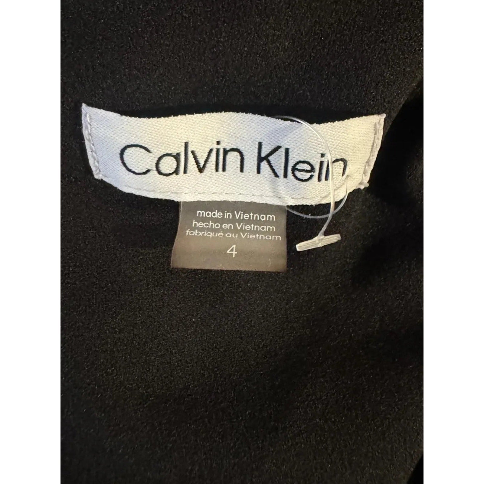 Black short-sleeve Calvin Klein jumpsuit