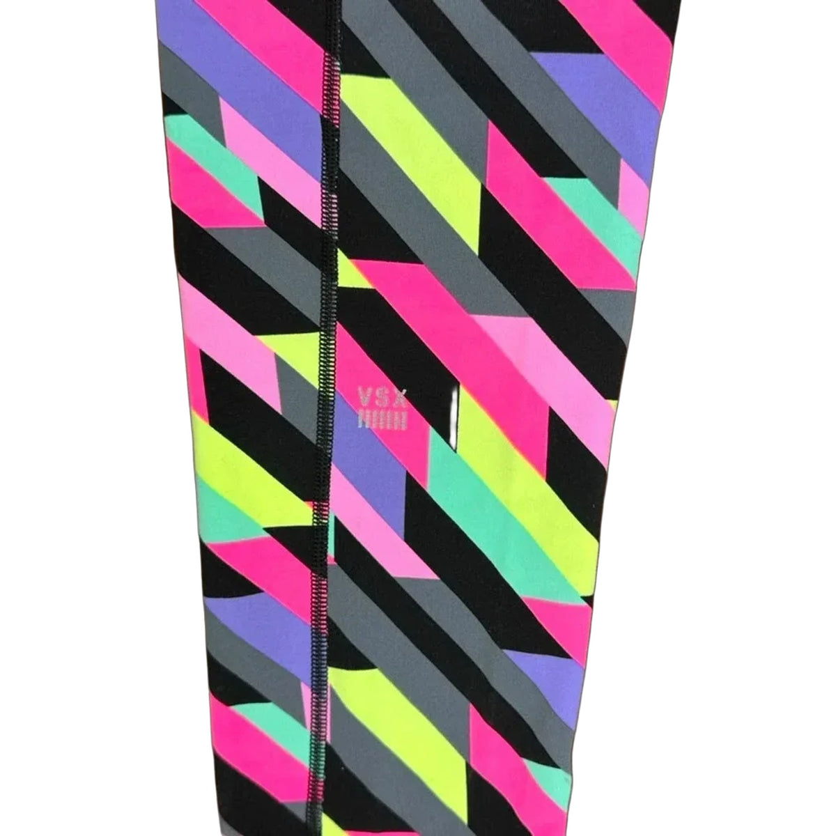 VSX Sport Knockout Geometric Print Athletic Leggings Black