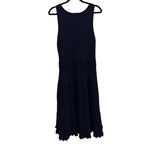 Eliza J Knit Fit and Flare Sleeveless Dress Navy