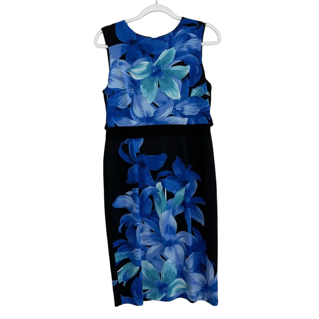 Joseph Ribkoff Floral Print Sleeveless Sheath Dress