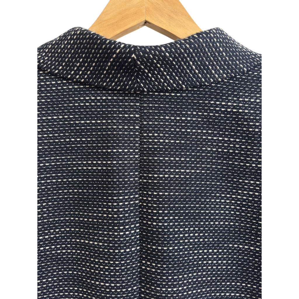 Tahari Arthur S. Levine Navy Tweed Petite Blazer