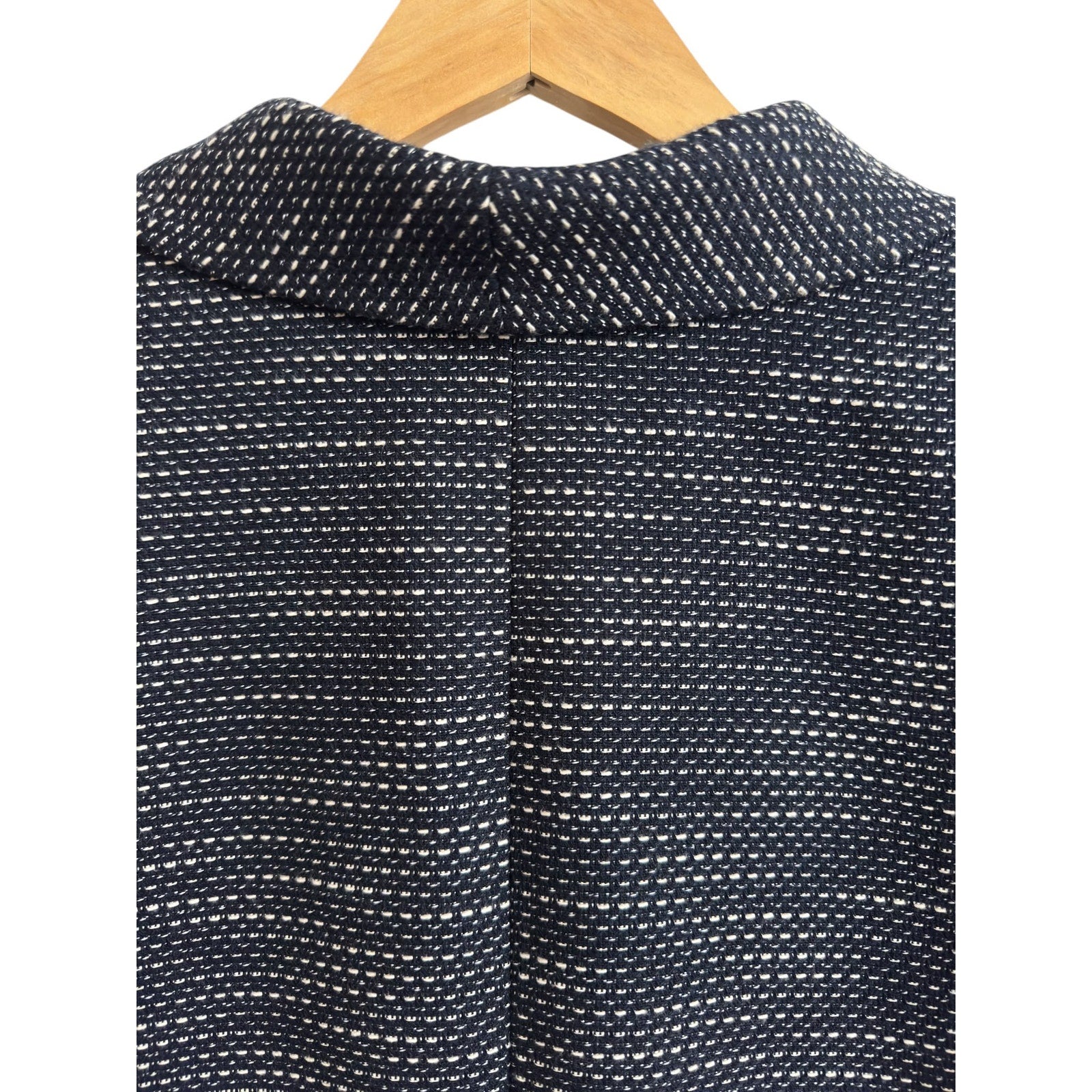 Tahari Arthur S. Levine Navy Tweed Petite Blazer