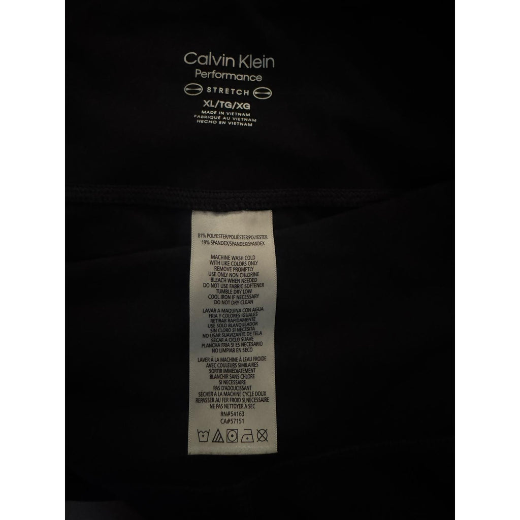 Black Calvin Klein Performance Stretch pants and zip-up sweatshirt set