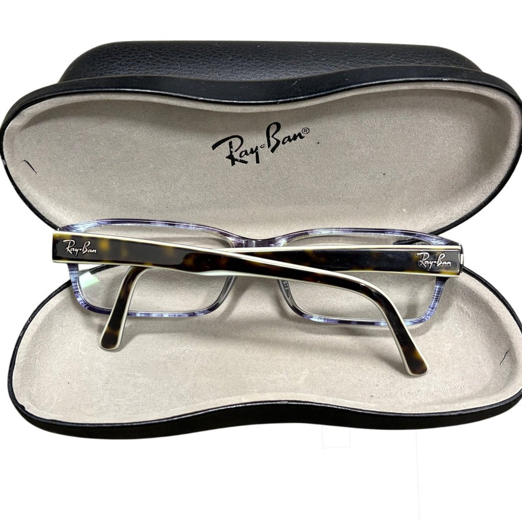 Ray-Ban Tortoise Shell Rectangular Eyeglass Frames