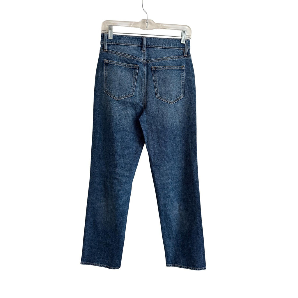 LOFT The Straight High Rise Medium Wash Jeans