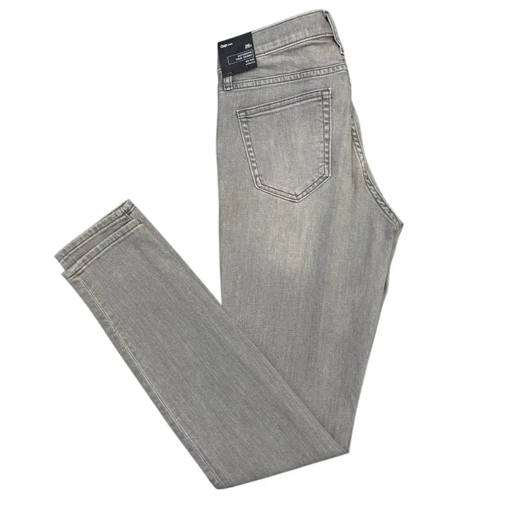 Gap 1969 Authentic True Skinny Mid Rise Stretch Jeans