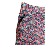 346 Brooks Brothers Floral Print Cotton Pencil Skirt Navy