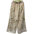 H&M woman's white floral pedal pusher pants in size XS