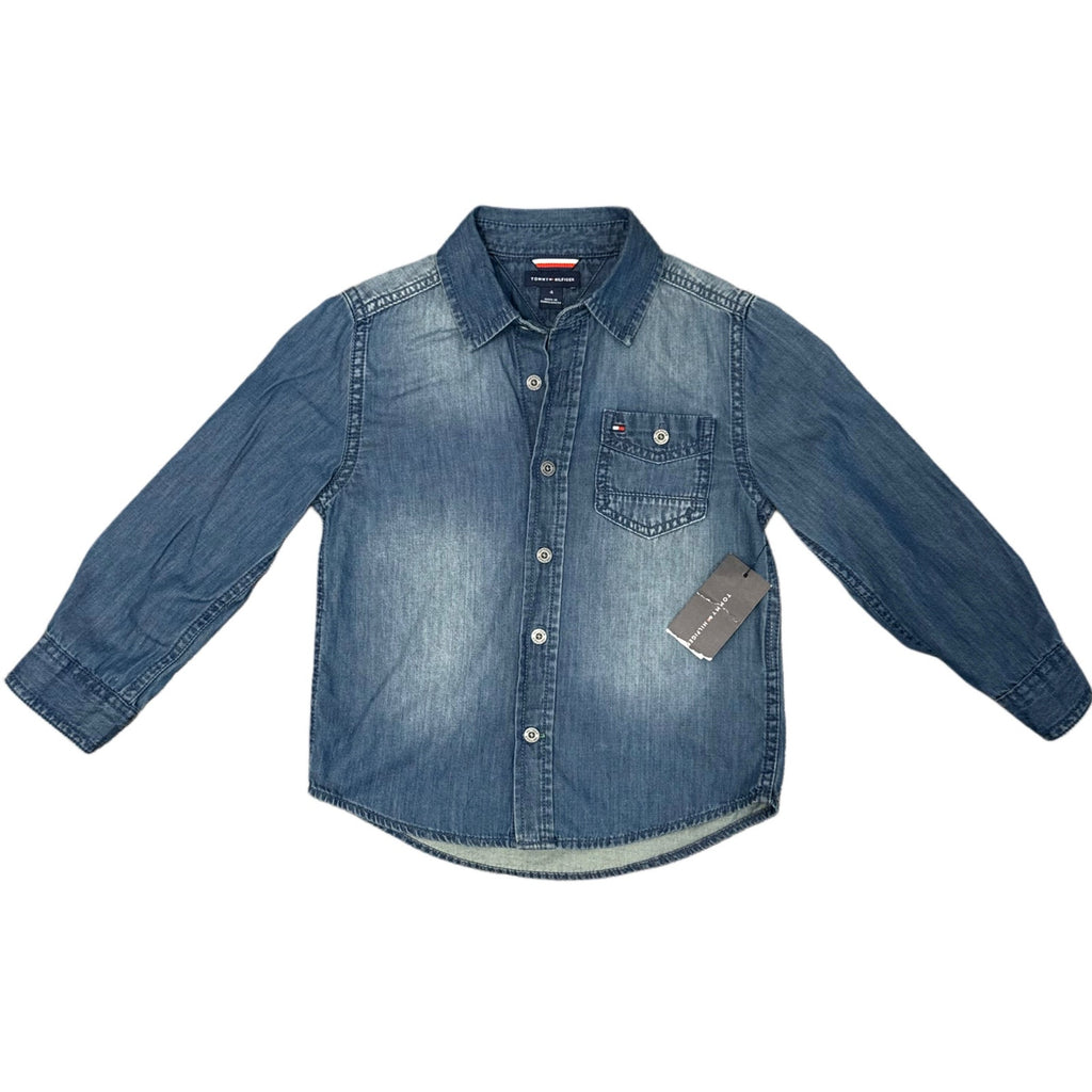 Tommy Hilfiger Boys' Denim Jeans Shirt Size 4
