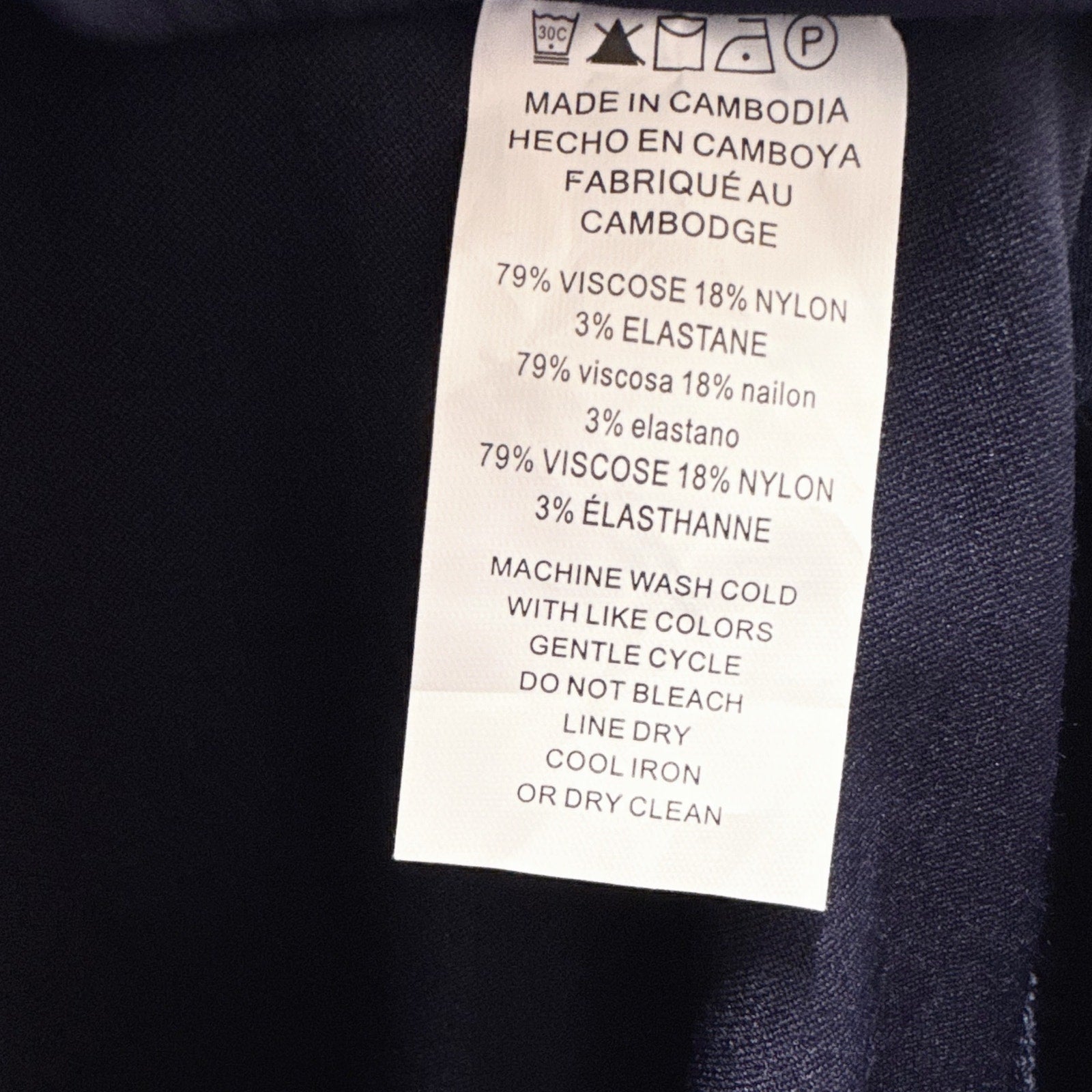 Michael Kors Navy Blue Slim Fit Stretch Leggings Size Small Pull-On Pants