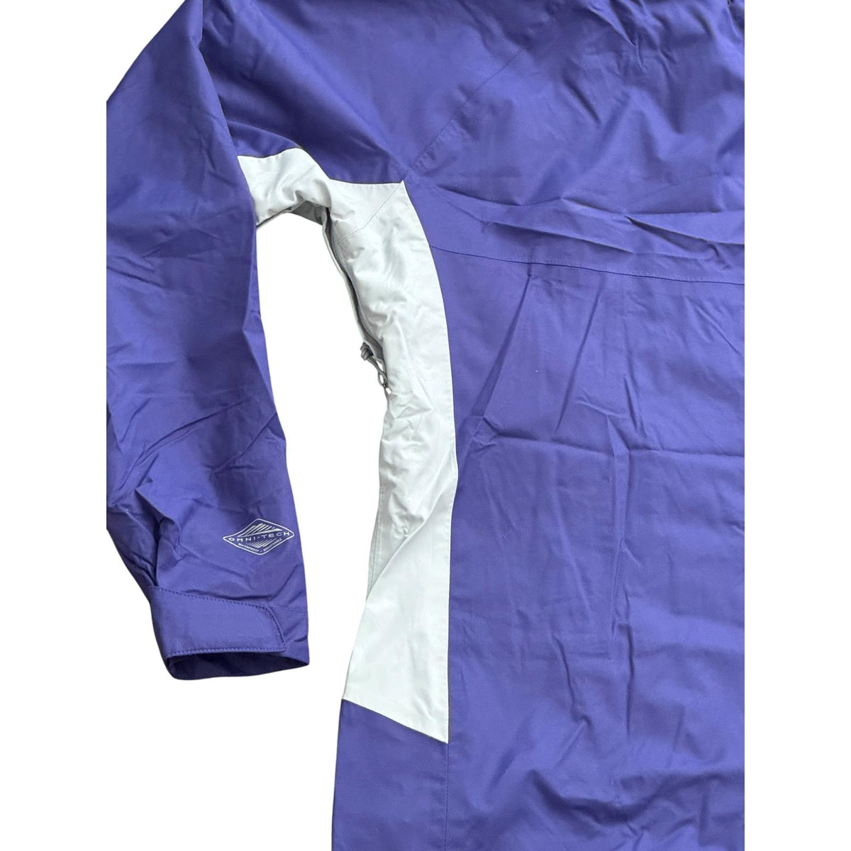 Columbia Omni-Heat Interchange Hooded Rain Jacket Purple