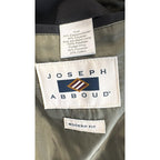Joseph Abboud Modern Fit Black Overcoat