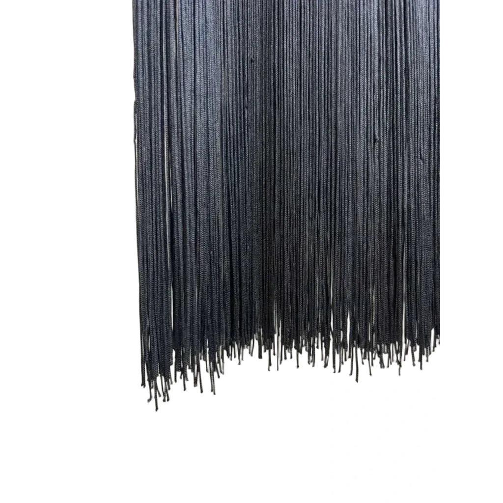 Abercrombie & Fitch Black Fringe Hem Sleeveless Dress XS