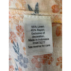 Sonoma Floral Tie-Strap Tank Top Peach Multi XL