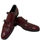 To Boot New York Adam Derrick Double Monk Strap Dress Shoes Burgundy Leather Men’s Size 9 Made in Italy
