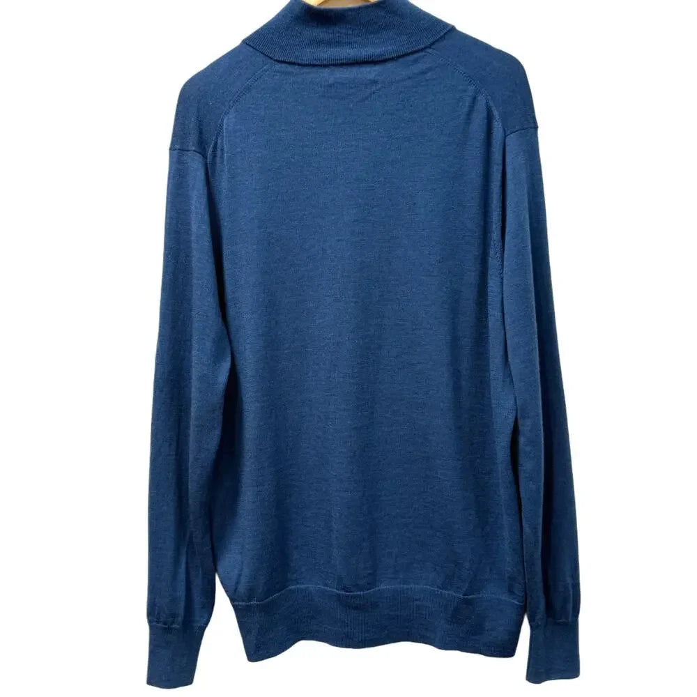 Brooks Brothers Italian blue knot men's sweater  size XL
