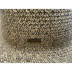 Nine West Beige and grey woven bucket hat for women