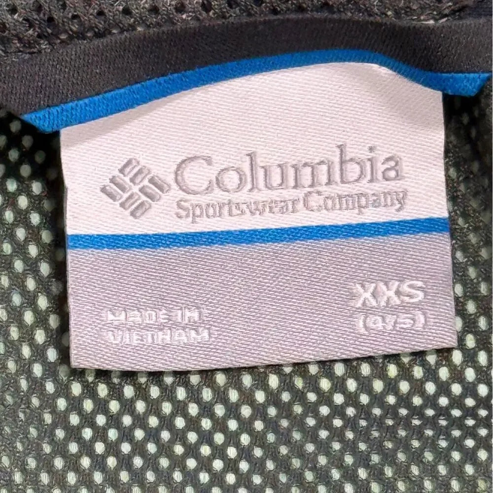 Columbia neon green boy's rain coat in size XXS