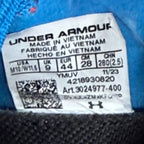 Unisex Under Armour blue flow intellinet sneakers. Men's size 10 Woman's size 11.5