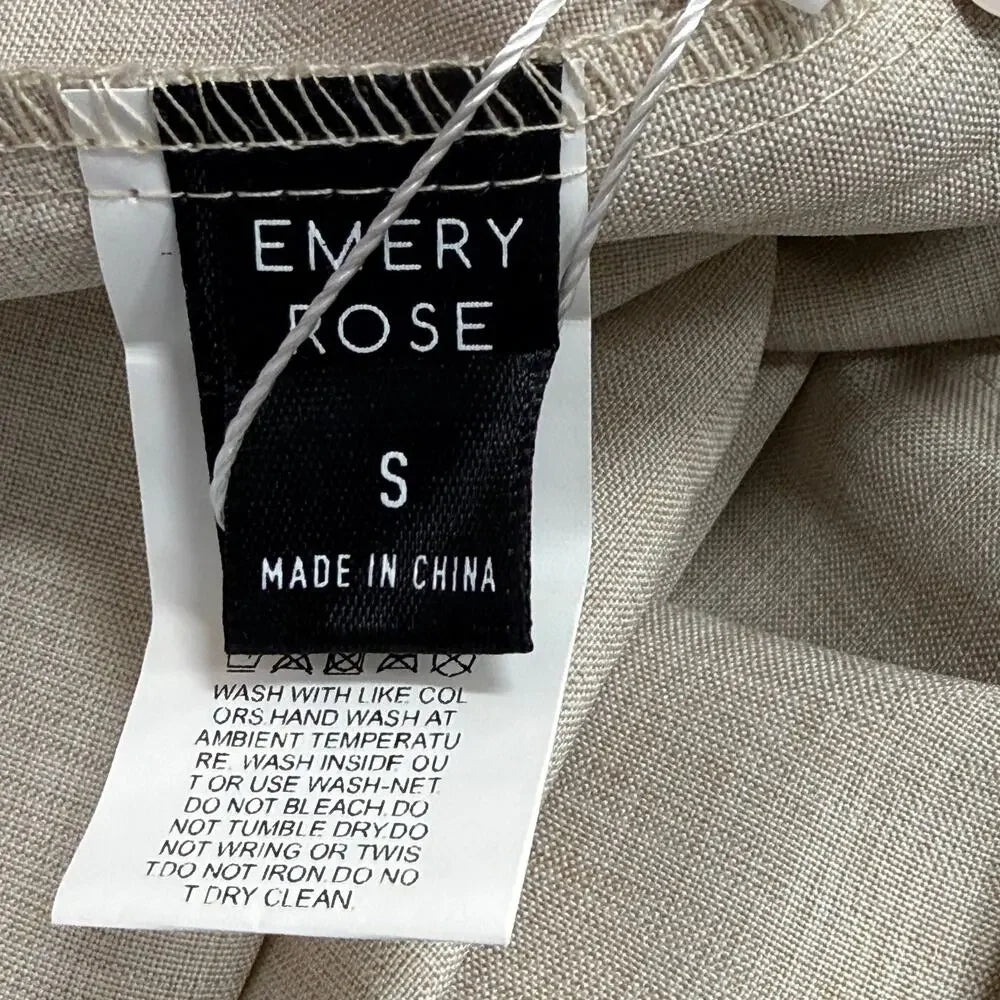 Emory Rose beige Top and shorts for women in size S