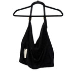 ANTHROPOLOGIE WOMAN'S BLACK HALTER TOP IN SIZE L