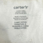 CARTERS NEWBORN ONEZIE 6-9 POUNDS CREAM ANIMAL DESIGN