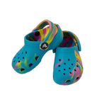 Crocs Classic Tie-Dye Clogs Toddler Size 6 Blue Pink Yellow Swirl Slip-On Shoes