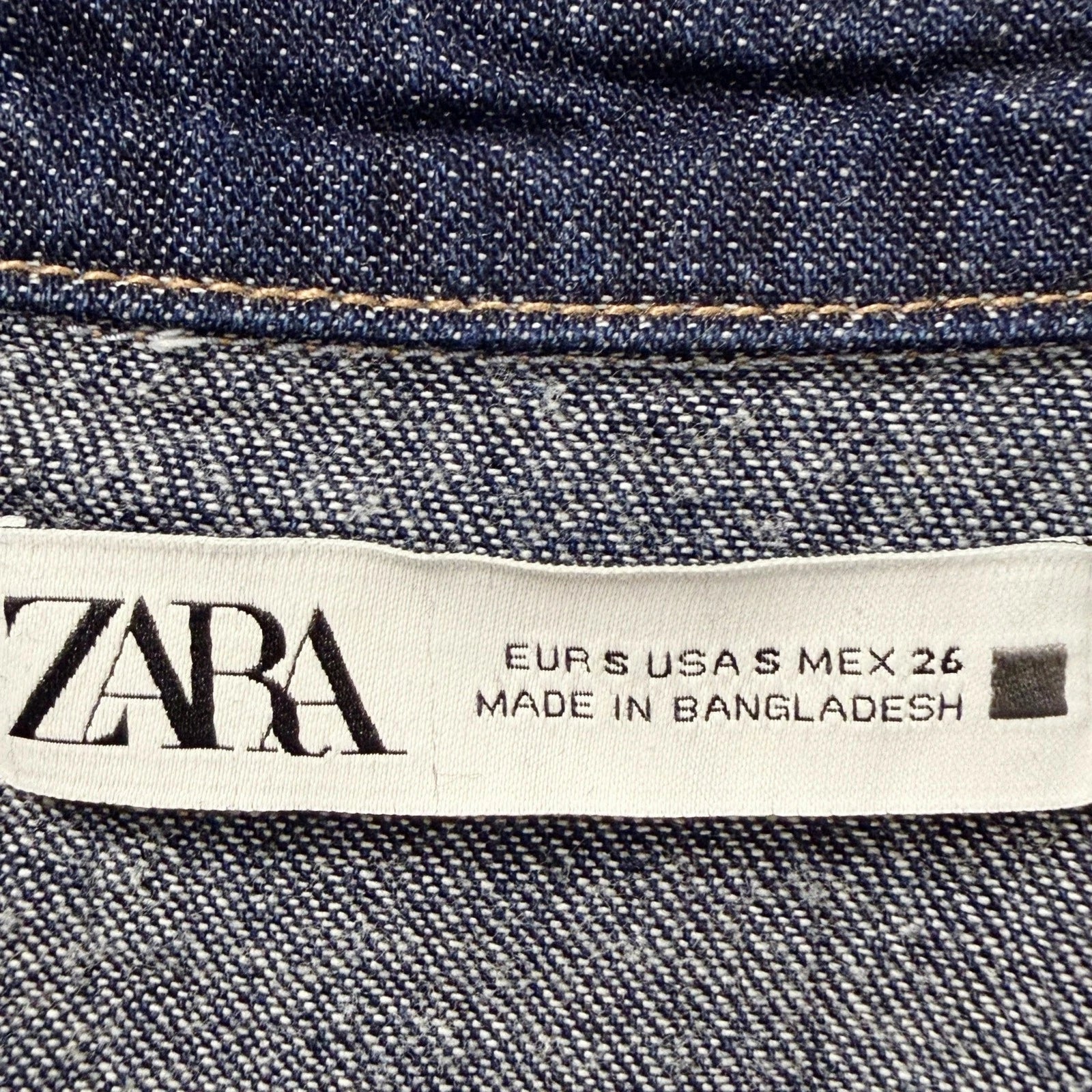 Zara woman's dark jean shirt size S