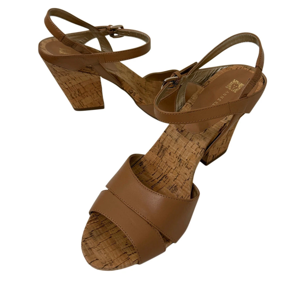 ANN KLIEN FLEX CARAMEL WEDGES SIZE 11 M NEW