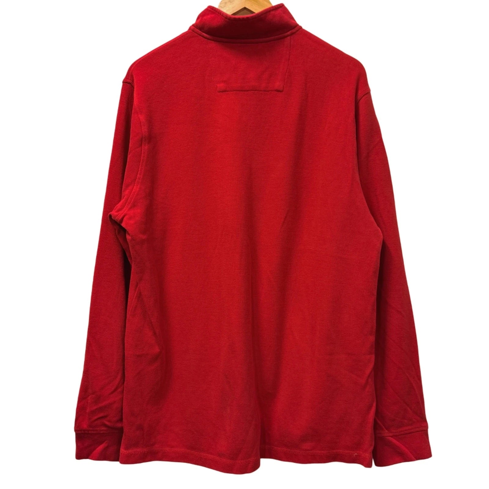 Chaps men's red cotton zipper top