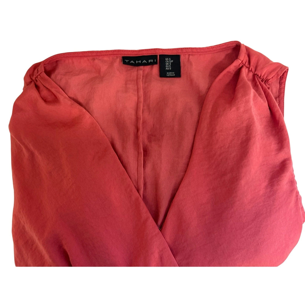 Tahari women's sleeveless dress in size S coral pink