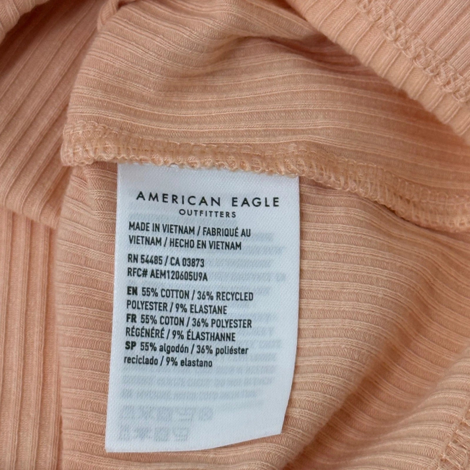 New American Eagle blush pink tank top size S