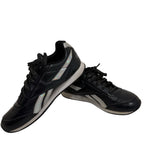 Reebok Black Classic Sneakers Women Size 4.5 US Holographic Detail Retro Style