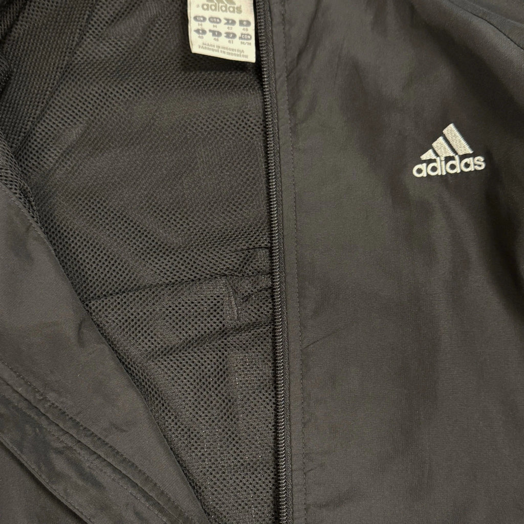 Adidas Women’s Black Lightweight Zip-Up Jacket Windbreaker Athletic Running Size M