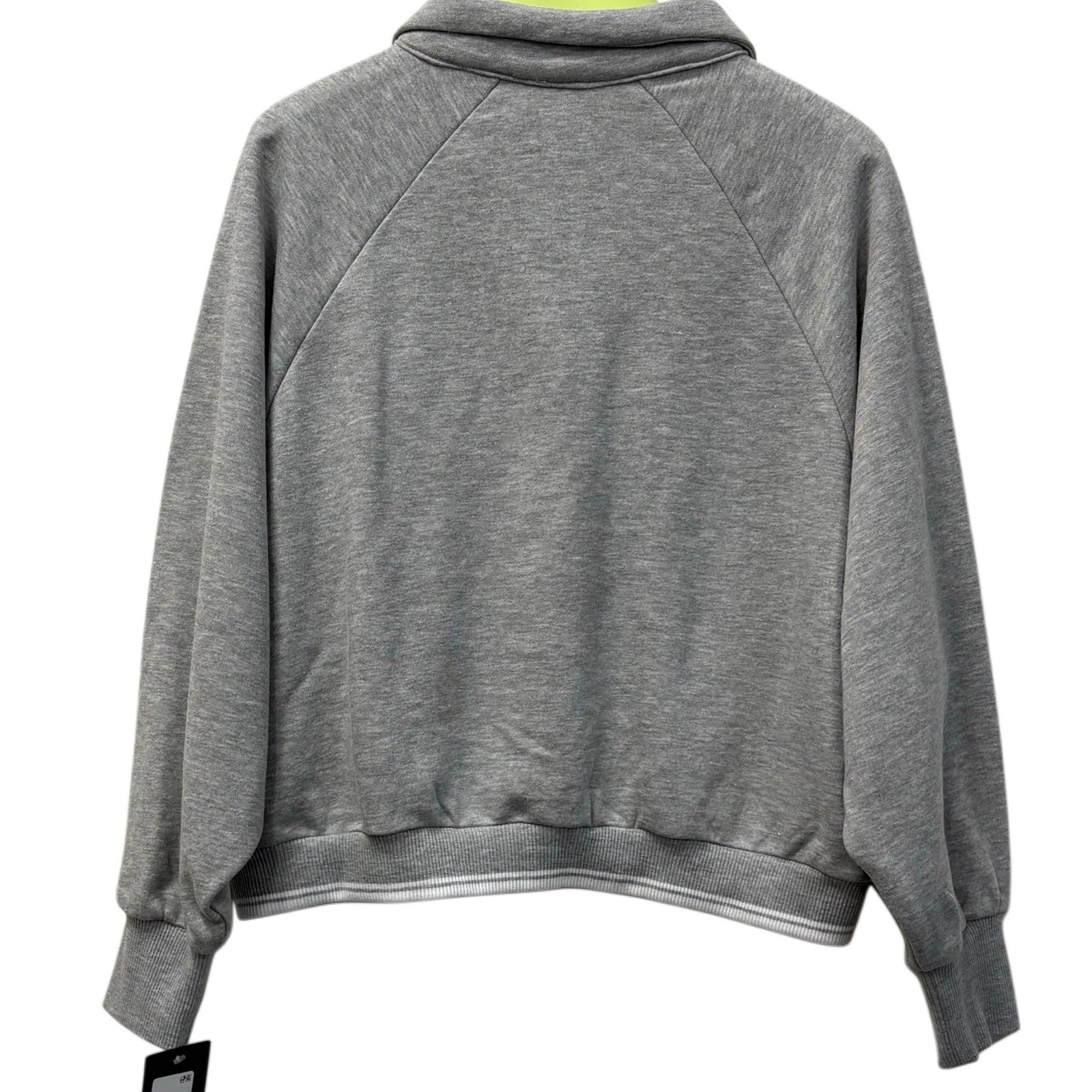Converse Girls Quarter Zip Sweatshirt Gray Size 10–11 Years NWT
