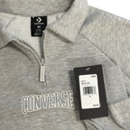 Converse Girls Quarter Zip Sweatshirt Gray Size 10–11 Years NWT